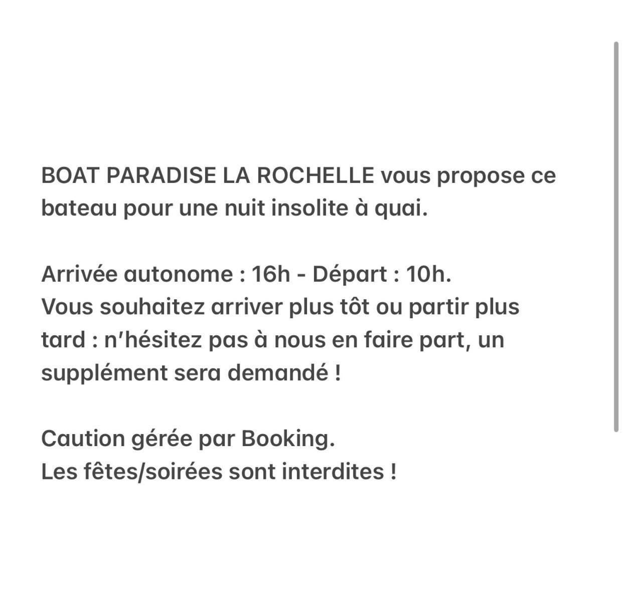 Une Nuit Sur Un Magnifique Bateau Linge Et Menage Inclus - Boat Paradise La Rochelle Ла-Рошель Экстерьер фото